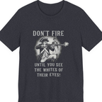 Don'T Fire Until You See Premium Tee - Heather Navy front