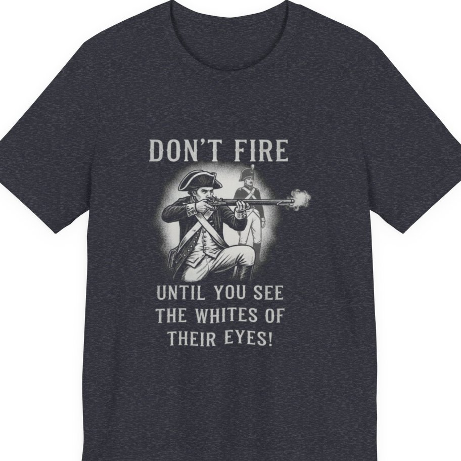 Don'T Fire Until You See Premium Tee - Heather Navy front
