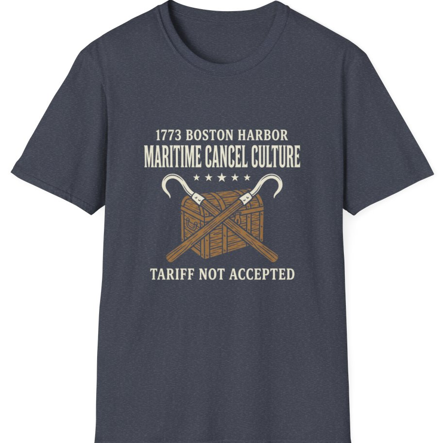 Maritime Cancel Culture T-Shirt - Heather Navy front