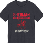 Sherman Deep South Tour Vintage Premium Tee - Heather Navy front