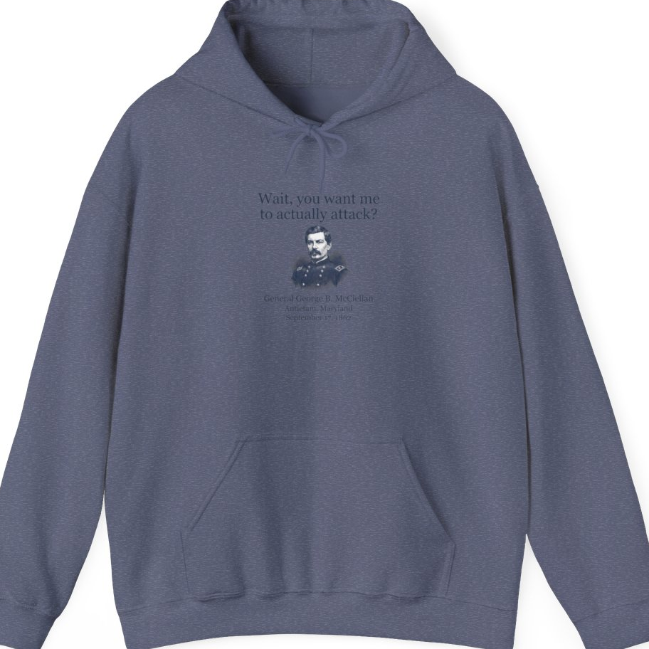 Mcclellan Antietam Attack Hoodie - Heather Navy front