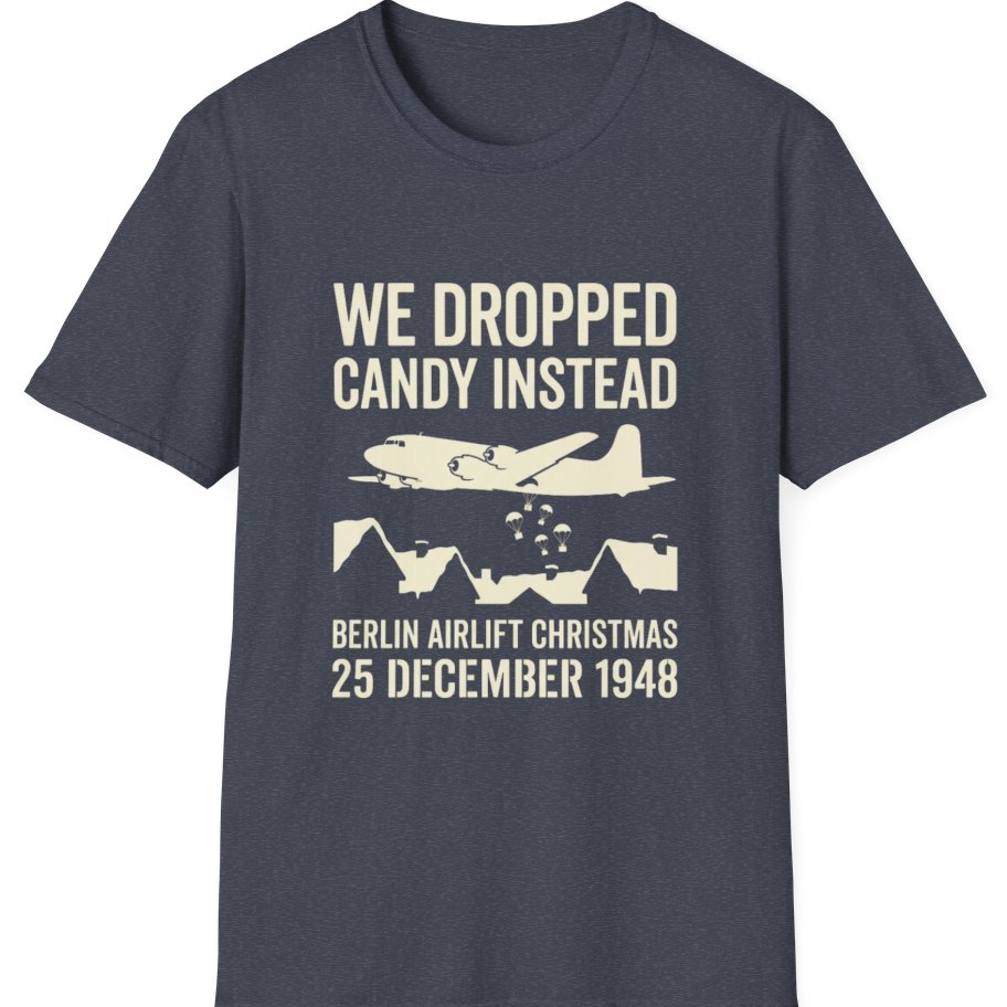 Berlin Candy Bombers Winter T-Shirt - Heather Navy front