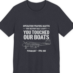 Operation Praying Mantis Premium Tee - Heather Navy front