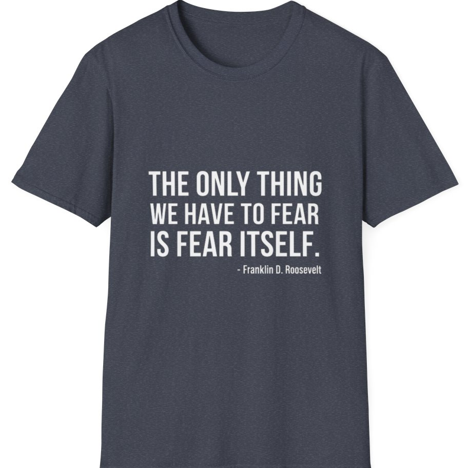 The Only Thing We Have T-Shirt - Heather Navy front