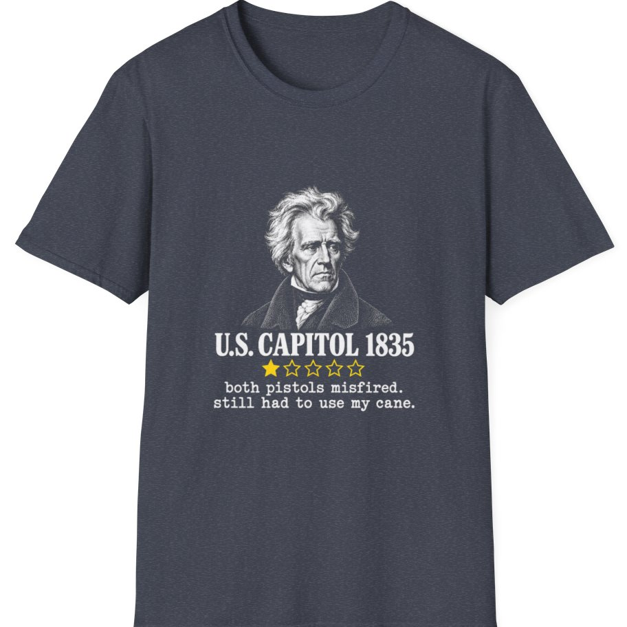 Capitol Cane Review T-Shirt - Heather Navy front