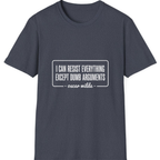 Oscar Wilde Quote T-Shirt - Heather Navy front