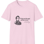 We Have Met The Enemy T-Shirt - Light Pink front