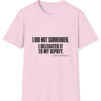 Cornwallis Delegated The Surrender T-Shirt - Light Pink front
