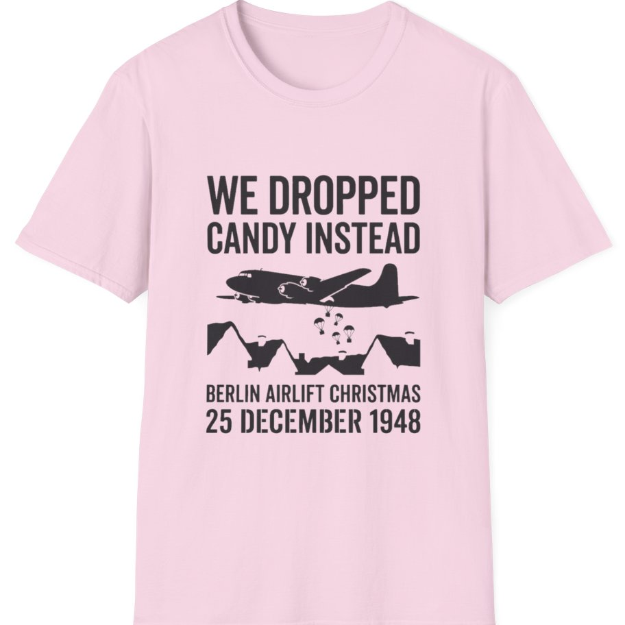 Berlin Candy Bombers Winter T-Shirt - Light Pink front