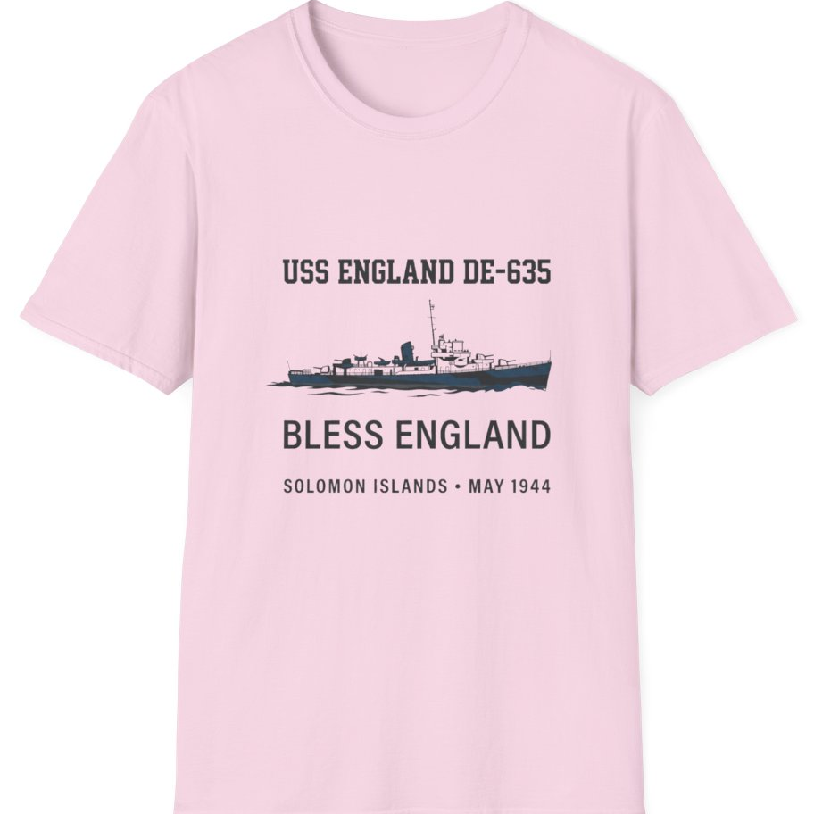 Uss England De T-Shirt - Light Pink front