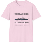 Uss England De T-Shirt - Light Pink front