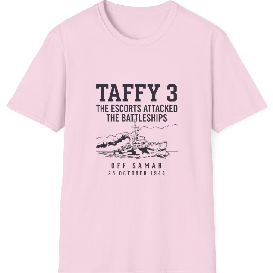 Taffy 3 Off Samar T-Shirt - Light Pink front