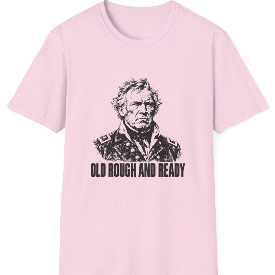 Old Rough And Ready Zachary T-Shirt - Light Pink front