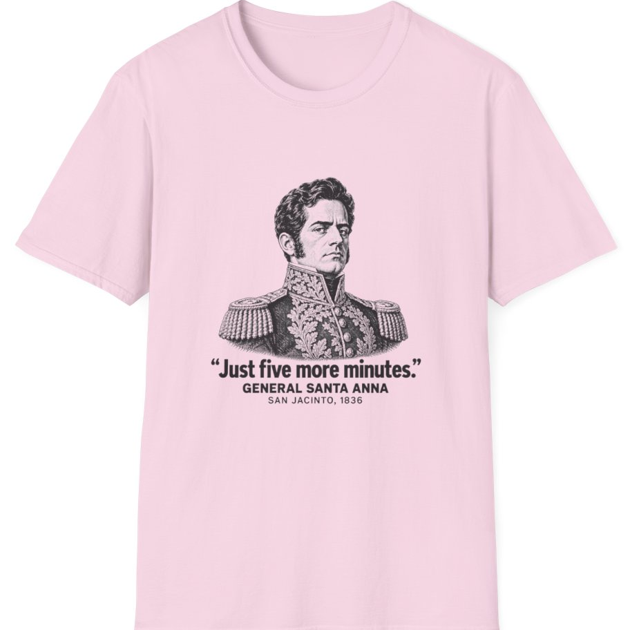 Santa Anna Five More Minutes T-Shirt - Light Pink front