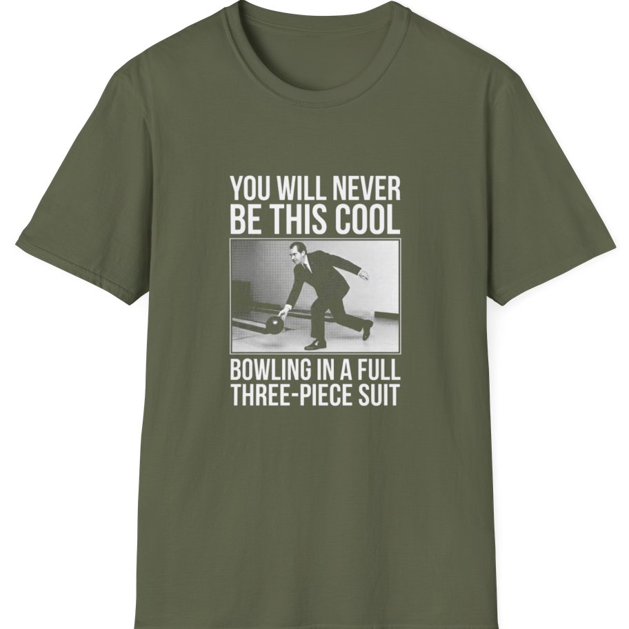 Nixon Suit Bowling Flex T-Shirt - Military Green front