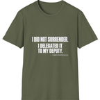 Cornwallis Delegated The Surrender T-Shirt - Military Green front