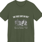 Spanish Armada Fire Ships Premium Tee - Military Green front