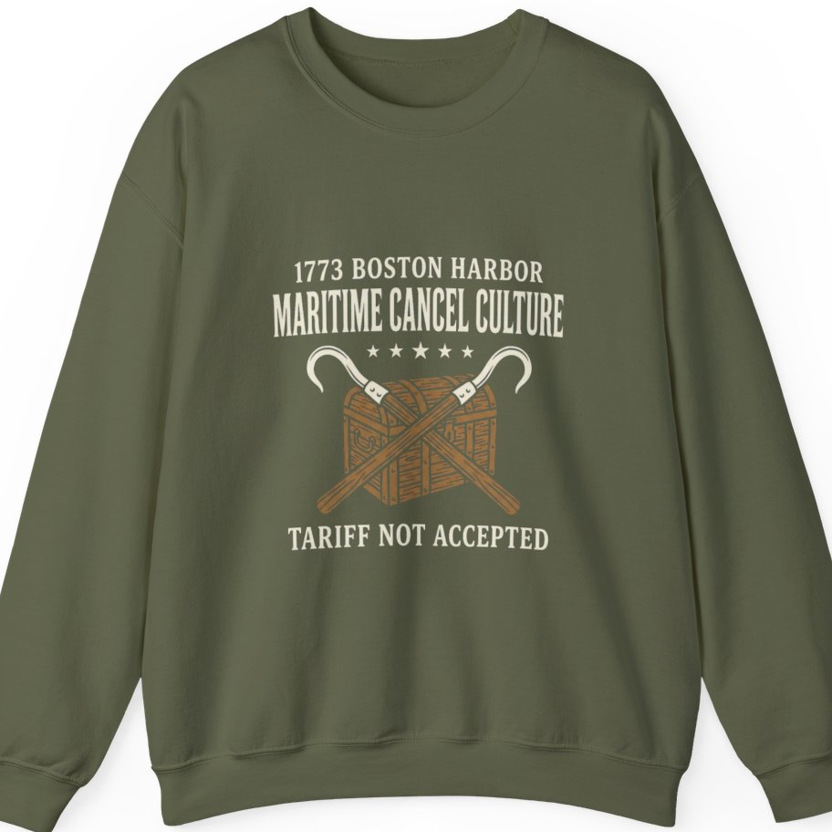 Maritime Cancel Culture Sweatshirt - Military Green front