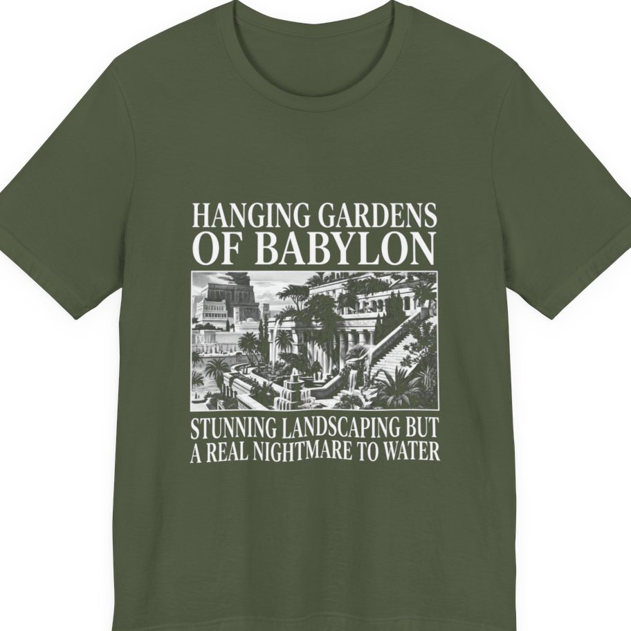 Hanging Gardens Landscaping Premium Tee - Military Green front