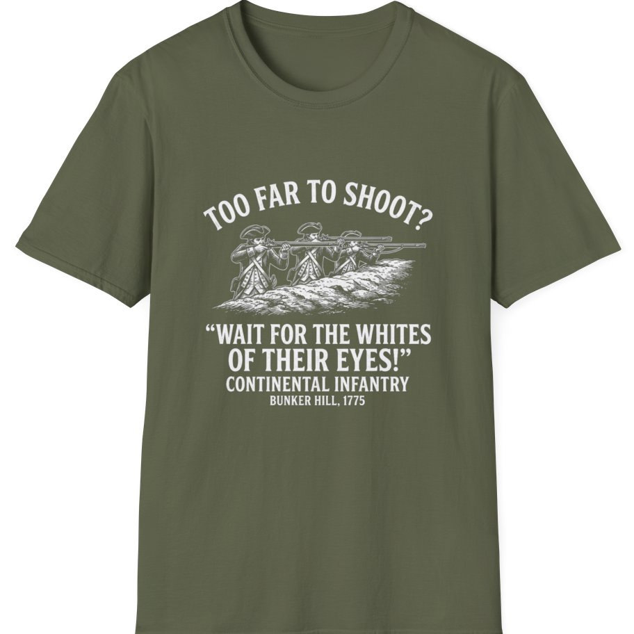 Whites of Their Eyes Bunker T-Shirt - Military Green front