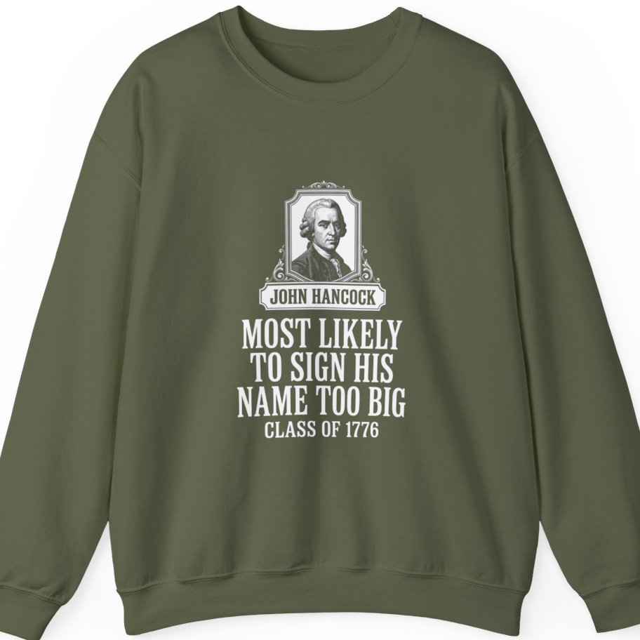 John Hancock Signature Superlative Sweatshirt - Military Green front