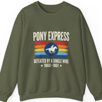 Pony Express Memorial T-Shirt - Military Green front