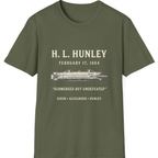 Css Hunley Submarine Memorial T-Shirt - Military Green front