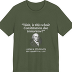 Madison Constitution Deadline Premium Tee - Military Green front