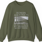 Roman Aqueducts Service Review Sweatshirt - Military Green front