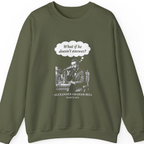First Phone Call Panic Sweatshirt - Military Green front