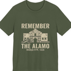 Remember The Alamo March 6Th Premium Tee - Military Green front