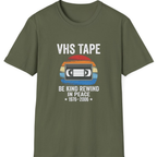 Vhs Tape Memorial T-Shirt - Military Green front