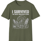 Great Molasses Flood T-Shirt - Military Green front