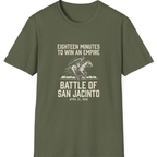 San Jacinto Eighteen Minutes T-Shirt - Military Green front