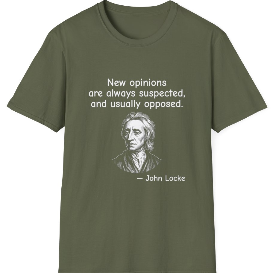 Locke New Opinions T-Shirt - Military Green front