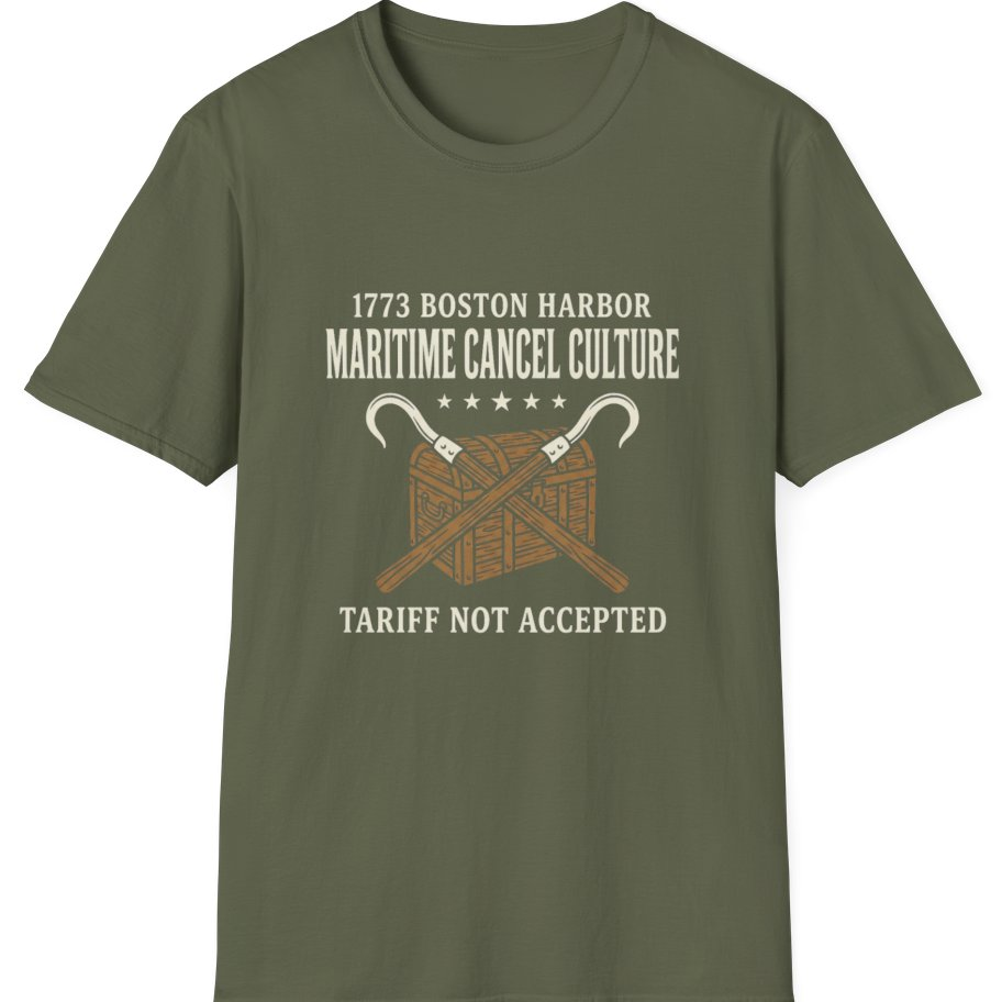 Maritime Cancel Culture T-Shirt - Military Green front