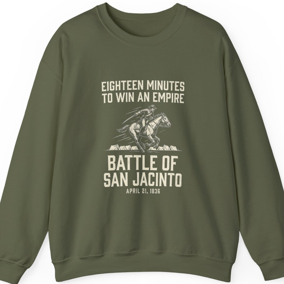 San Jacinto Eighteen Minutes Sweatshirt - Military Green front