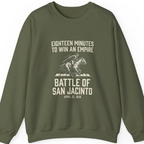 San Jacinto Eighteen Minutes Sweatshirt - Military Green front