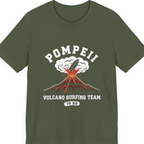 Pompeii Volcano Surfing Team Premium Tee - Military Green front