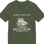 Battle of Lake Erie Premium Tee - Military Green front