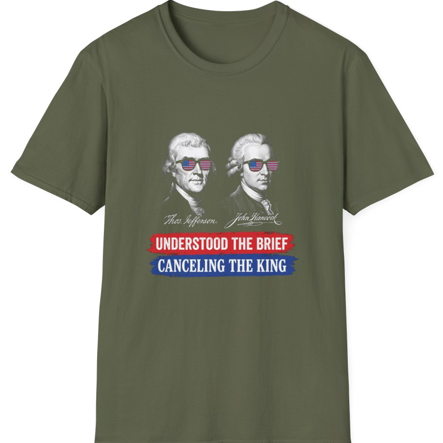 Jefferson Hancock Canceling The King T-Shirt - Military Green front