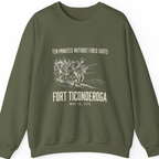 Fort Ticonderoga Ten Minutes Sweatshirt - Military Green front