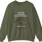Boston The Great Molasses Flood Sweatshirt - Military Green front