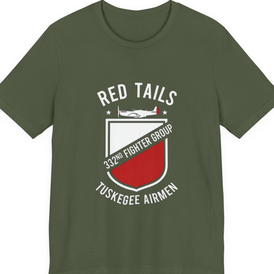 Red Tails 332Nd Fighter Group Premium Tee - Military Green front