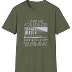 Roman Aqueducts Service Review T-Shirt - Military Green front