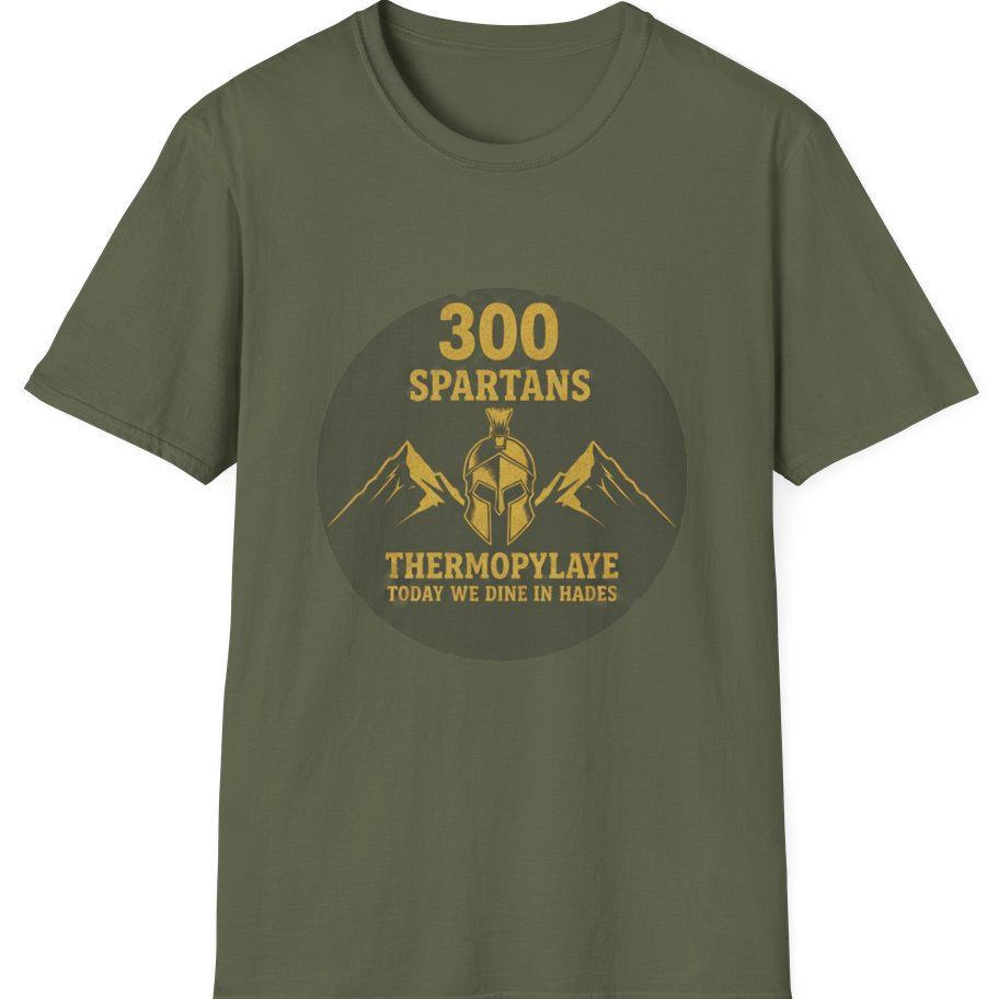 Spartans Thermopylae T-Shirt - Military Green front