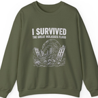 Great Molasses Flood Sweatshirt - Military Green front