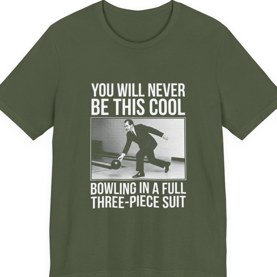 Nixon Suit Bowling Flex Premium Tee - Military Green front
