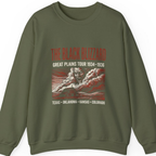 Black Blizzard Dust Tour Sweatshirt - Military Green front