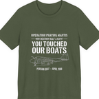 Operation Praying Mantis Premium Tee - Military Green front